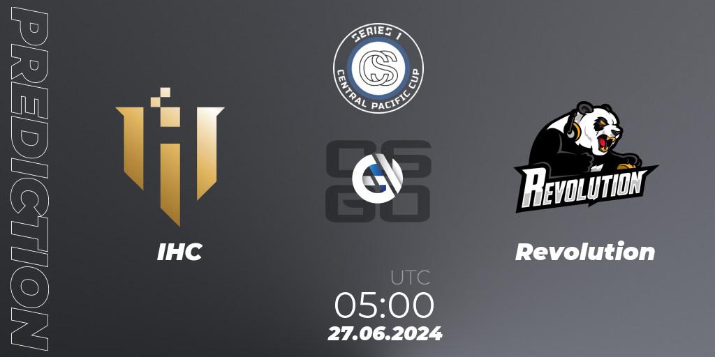 IHC - Revolution: Maç tahminleri. 27.06.2024 at 05:00, Counter-Strike (CS2), Central Pacific Cup: Series 1