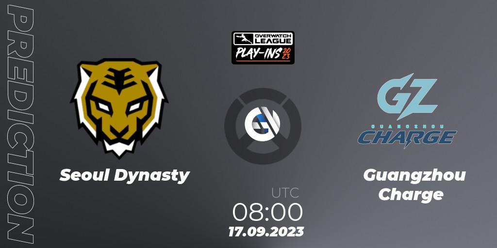 Seoul Dynasty - Guangzhou Charge: Maç tahminleri. 17.09.23, Overwatch, Overwatch League 2023 - Play-Ins