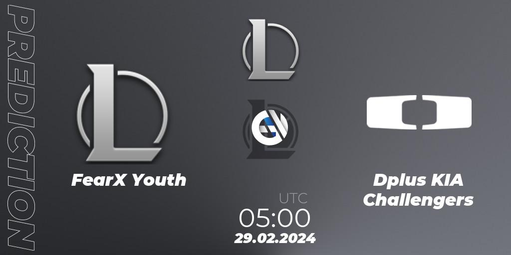 FearX Youth - Dplus KIA Challengers: Maç tahminleri. 29.02.24, LoL, LCK Challengers League 2024 Spring - Group Stage