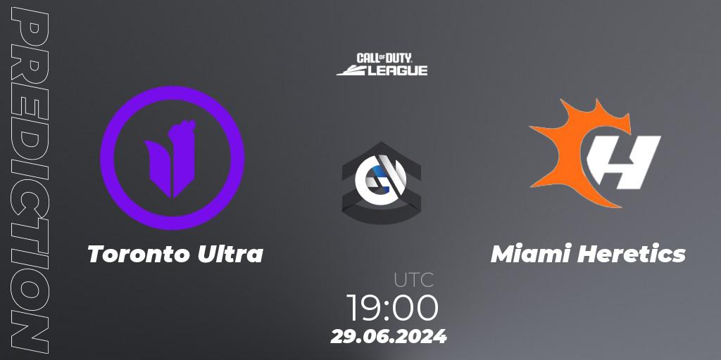 Toronto Ultra - Miami Heretics: Maç tahminleri. 29.06.2024 at 19:00, Call of Duty, Call of Duty League 2024: Stage 4 Major