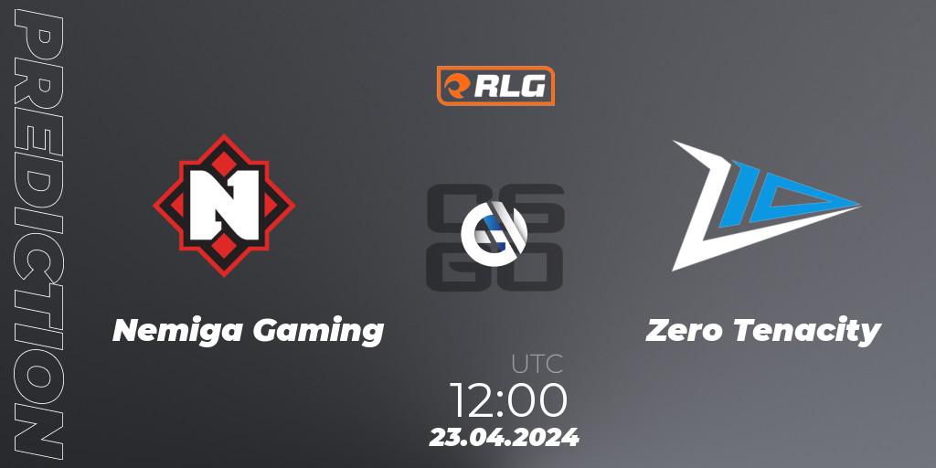 Nemiga Gaming - Zero Tenacity: Maç tahminleri. 23.04.24, CS2 (CS:GO), RES European Series #2