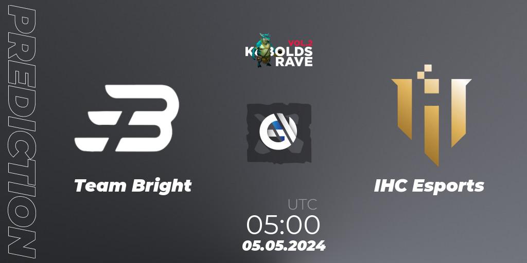 Team Bright - IHC Esports: Maç tahminleri. 05.05.2024 at 05:20, Dota 2, Cringe Station Kobolds Rave 2