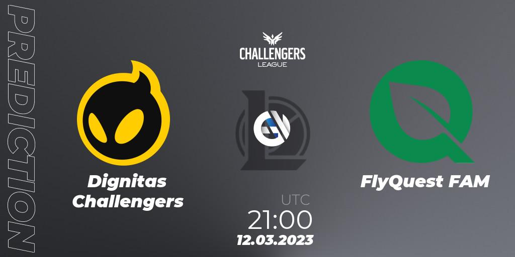 Dignitas Challengers - FlyQuest FAM: Maç tahminleri. 12.03.23, LoL, NACL 2023 Spring - Playoffs