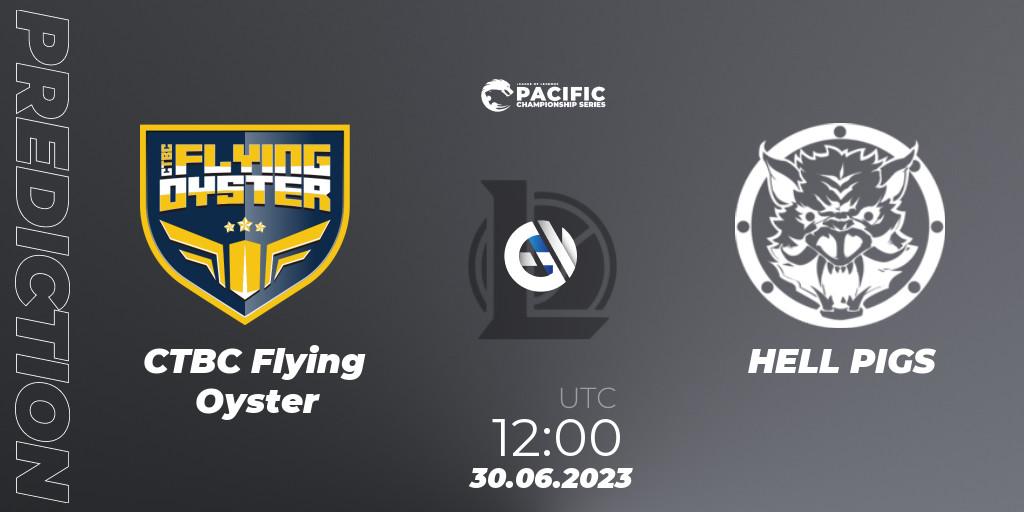 CTBC Flying Oyster - HELL PIGS: Maç tahminleri. 30.06.2023 at 12:00, LoL, PACIFIC Championship series Group Stage