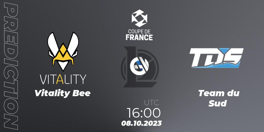 Vitality Bee - Team du Sud: Maç tahminleri. 08.10.2023 at 16:00, LoL, Coupe de France 2023