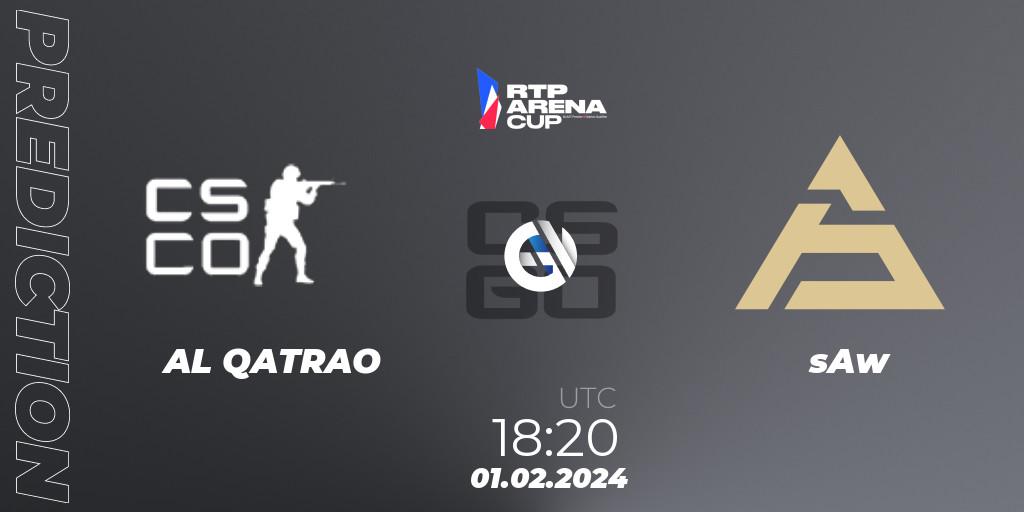 AL QATRAO - sAw: Maç tahminleri. 01.02.2024 at 18:20, Counter-Strike (CS2), RTP Arena Cup 2024