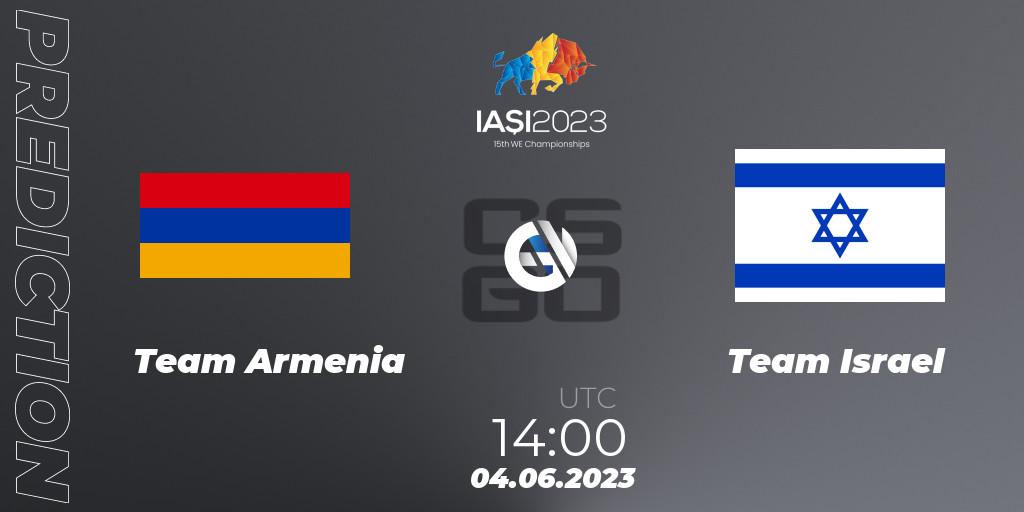 Team Armenia - Israel: Maç tahminleri. 04.06.2023 at 14:00, Counter-Strike (CS2), IESF World Esports Championship 2023: Eastern Europe Qualifier
