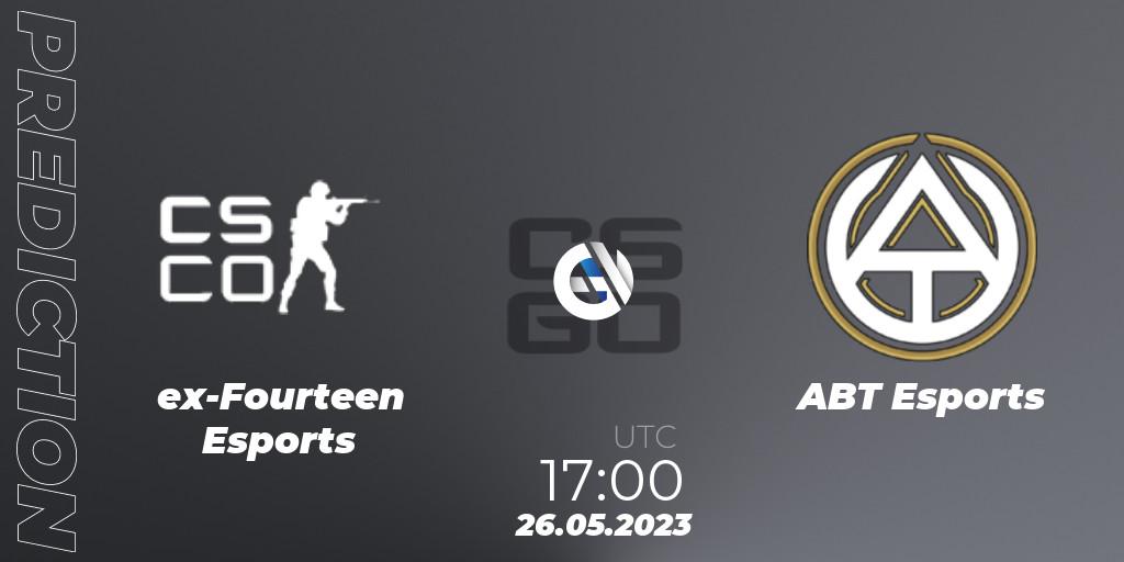 ex-Fourteen Esports - ABT Esports: Maç tahminleri. 26.05.23, CS2 (CS:GO), Famalicão Extreme Gaming 2023