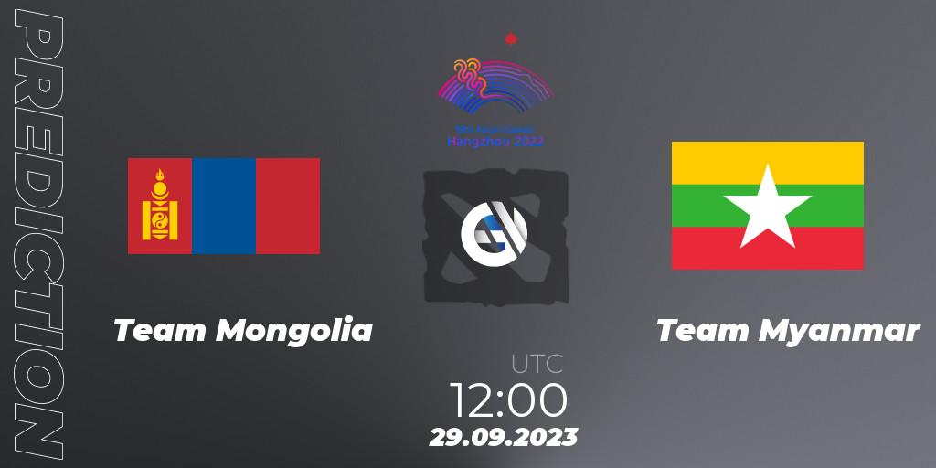 Team Mongolia - Team Myanmar: Maç tahminleri. 29.09.2023 at 12:00, Dota 2, 2022 Asian Games