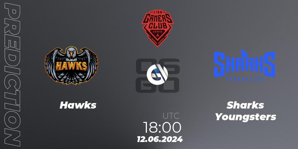 Hawks - Sharks Youngsters: Maç tahminleri. 12.06.2024 at 18:00, Counter-Strike (CS2), Gamers Club Liga Série A: June 2024