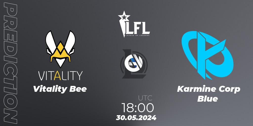 Vitality Bee - Karmine Corp Blue: Maç tahminleri. 30.05.2024 at 18:00, LoL, LFL Summer 2024