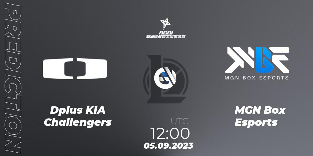 Dplus KIA Challengers - MGN Box Esports: Maç tahminleri. 05.09.23, LoL, Asia Star Challengers Invitational 2023