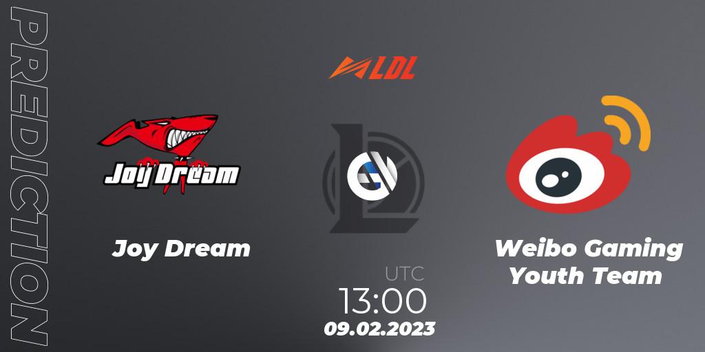Joy Dream - Weibo Gaming Youth Team: Maç tahminleri. 09.02.23, LoL, LDL 2023 - Swiss Stage