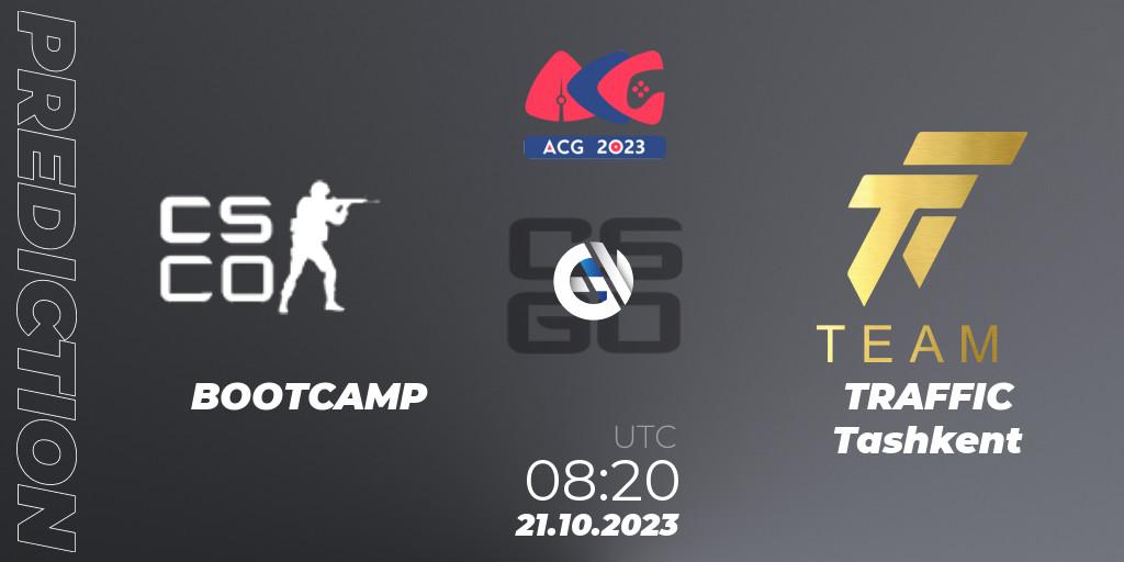 BOOTCAMP - TRAFFIC Tashkent: Maç tahminleri. 21.10.2023 at 08:20, Counter-Strike (CS2), Almaty Cyber Games 2023