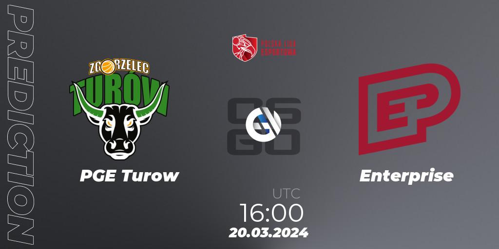 PGE Turow - Enterprise: Maç tahminleri. 20.03.24, CS2 (CS:GO), Polska Liga Esportowa 2024: Split #1