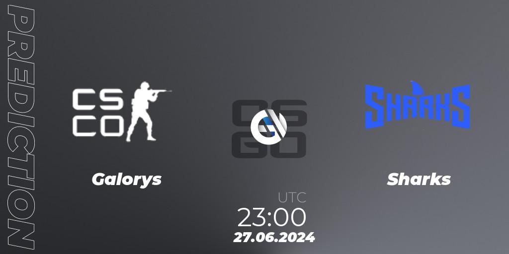 Galorys - Sharks: Maç tahminleri. 27.06.2024 at 23:00, Counter-Strike (CS2), Aorus League 2024 Season 1: Brazil
