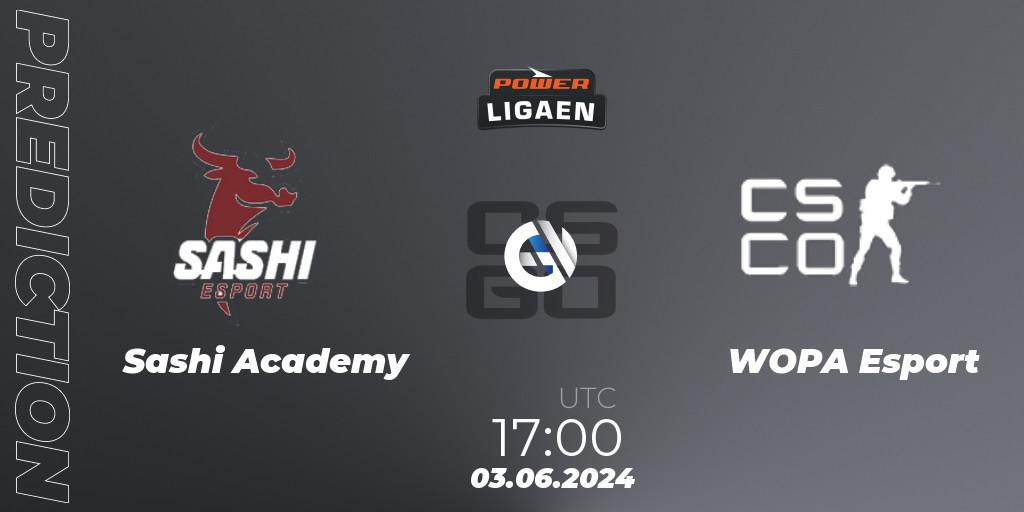 Sashi Academy - WOPA Esport: Maç tahminleri. 04.06.2024 at 16:00, Counter-Strike (CS2), Dust2.dk Ligaen Season 26
