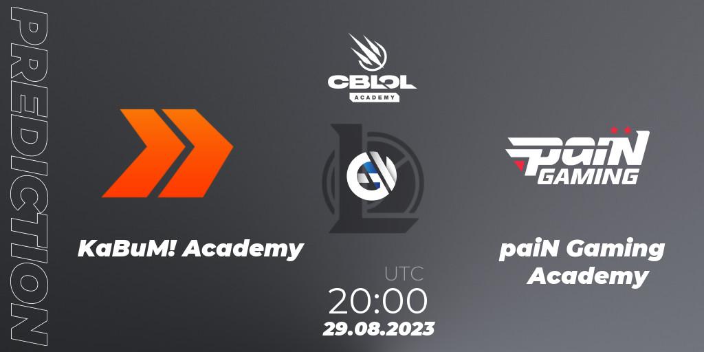KaBuM! Academy - paiN Gaming Academy: Maç tahminleri. 29.08.2023 at 20:00, LoL, CBLOL Academy Split 2 2023 - Playoffs