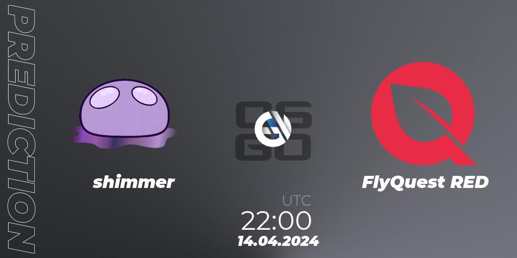 shimmer - FlyQuest RED: Maç tahminleri. 14.04.24, CS2 (CS:GO), ESL Impact Spring 2024 Cash Cup 2 North America