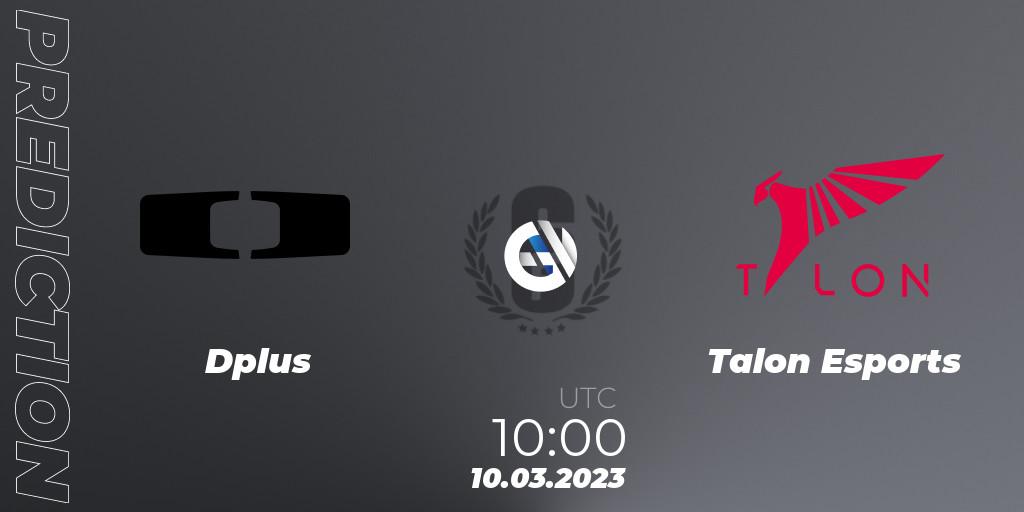 Dplus - Talon Esports: Maç tahminleri. 10.03.2023 at 10:00, Rainbow Six, South Korea League 2023 - Stage 1