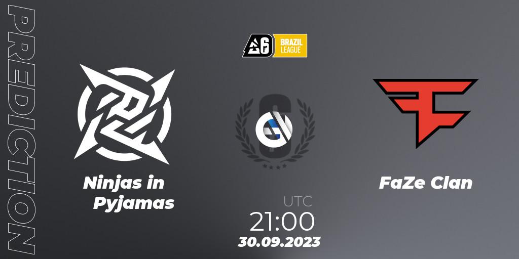 Ninjas in Pyjamas - FaZe Clan: Maç tahminleri. 30.09.23, Rainbow Six, Brazil League 2023 - Stage 2