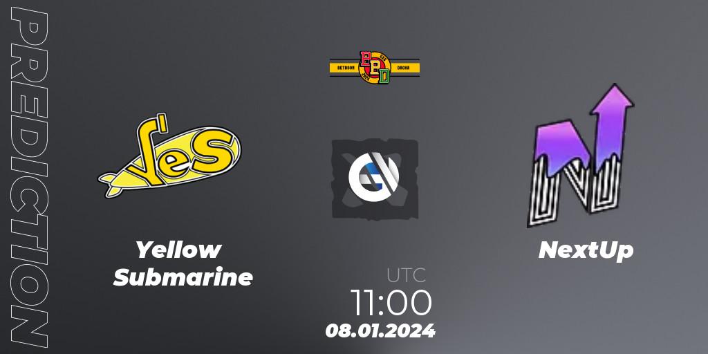 Yellow Submarine - NextUp: Maç tahminleri. 08.01.2024 at 11:52, Dota 2, BetBoom Dacha Dubai 2024: EEU Closed Qualifier