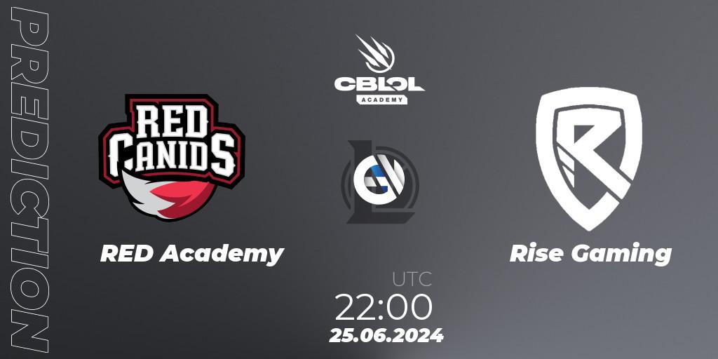 RED Academy - Rise Gaming: Maç tahminleri. 25.06.2024 at 22:00, LoL, CBLOL Academy 2024