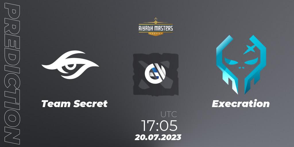 Team Secret - Execration: Maç tahminleri. 20.07.2023 at 17:05, Dota 2, Riyadh Masters 2023