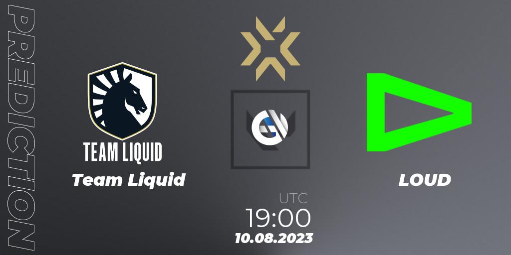 Team Liquid - LOUD: Maç tahminleri. 10.08.23, VALORANT, VALORANT Champions 2023
