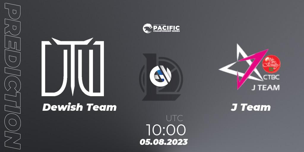Dewish Team - J Team: Maç tahminleri. 06.08.2023 at 10:00, LoL, PACIFIC Championship series Group Stage