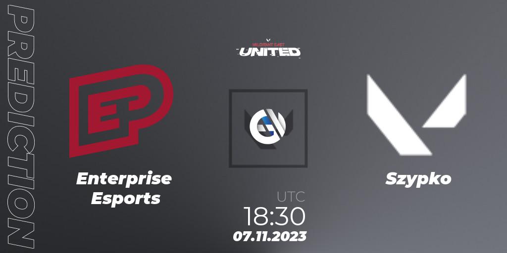 Enterprise Esports - Szypko: Maç tahminleri. 07.11.2023 at 18:30, VALORANT, VALORANT East: United: Season 2: Stage 3 - Finals