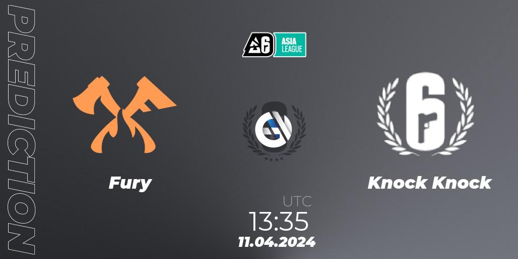 Fury - Knock Knock: Maç tahminleri. 11.04.24, Rainbow Six, Asia League 2024 - Stage 1