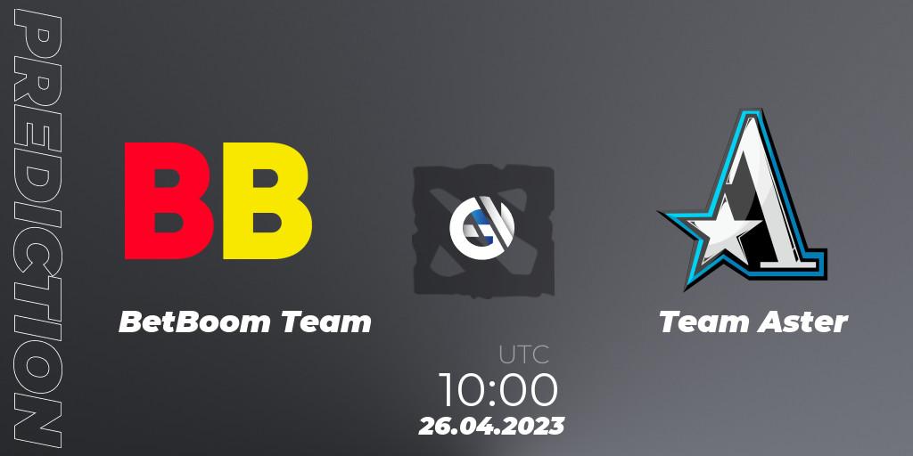 BetBoom Team - Team Aster: Maç tahminleri. 26.04.2023 at 10:00, Dota 2, The Berlin Major 2023 ESL - Group Stage
