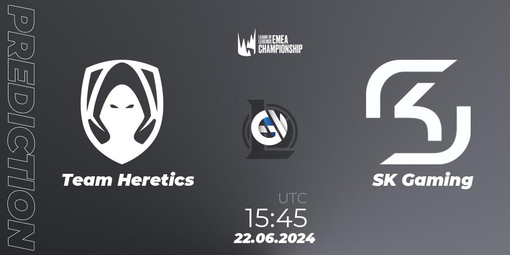 Team Heretics - SK Gaming: Maç tahminleri. 22.06.2024 at 15:45, LoL, LEC Summer 2024 - Regular Season