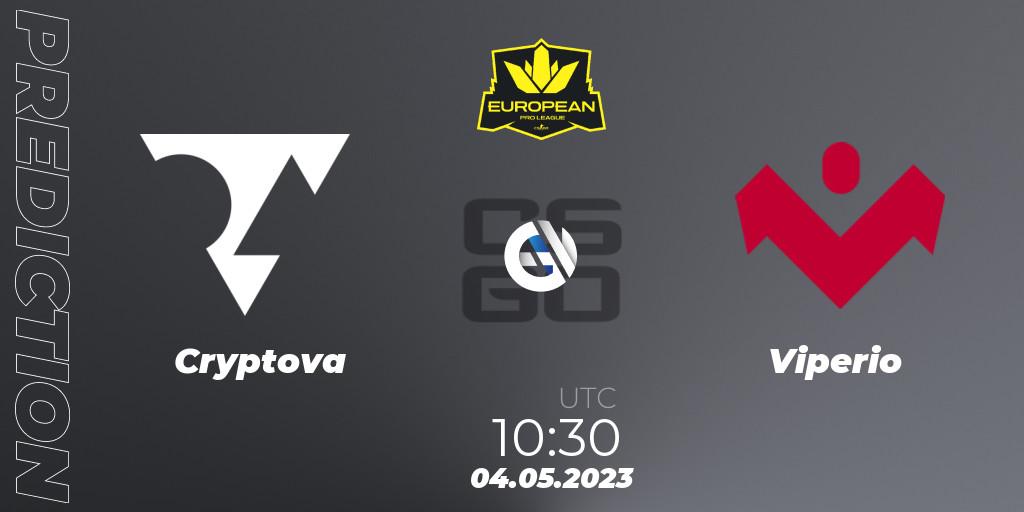 Cryptova - Viperio: Maç tahminleri. 04.05.2023 at 10:30, Counter-Strike (CS2), European Pro League Season 8: Division 2
