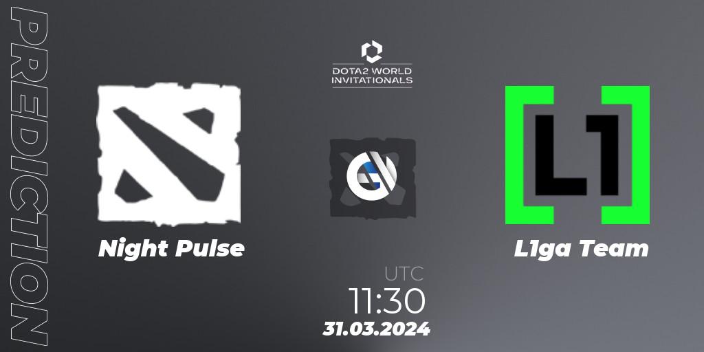 Night Pulse - L1ga Team: Maç tahminleri. 31.03.24, Dota 2, Portal Dota 2 World Invitationals