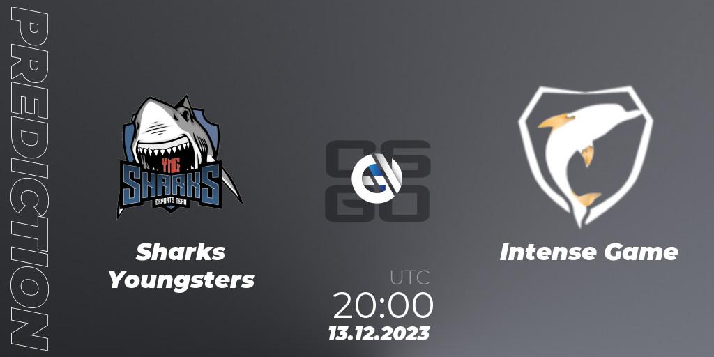 Sharks Youngsters - Intense Game: Maç tahminleri. 13.12.2023 at 20:00, Counter-Strike (CS2), Gamers Club Liga Série A: December 2023