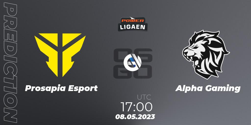 Prosapia Esport - Alpha Gaming: Maç tahminleri. 08.05.2023 at 17:00, Counter-Strike (CS2), Dust2.dk Ligaen Season 23