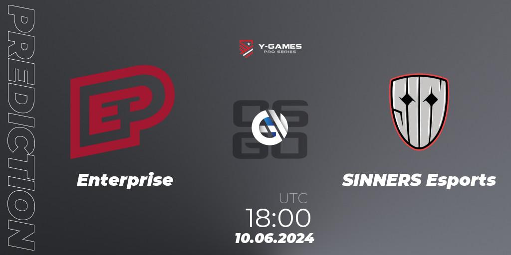 Enterprise - SINNERS Esports: Maç tahminleri. 10.06.2024 at 15:00, Counter-Strike (CS2), Y-Games PRO Series 2024