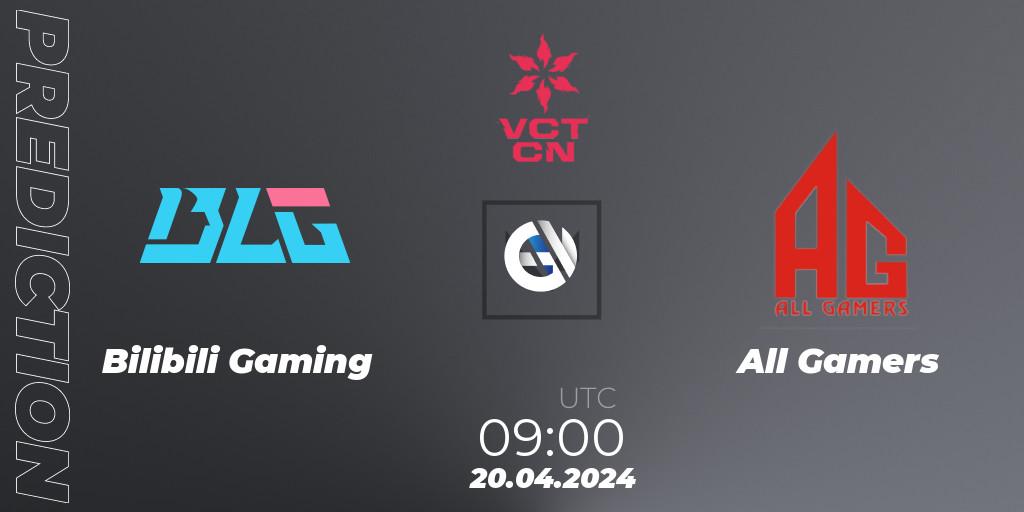 Bilibili Gaming - All Gamers: Maç tahminleri. 20.04.24, VALORANT, VALORANT Champions Tour China 2024: Stage 1 - Group Stage