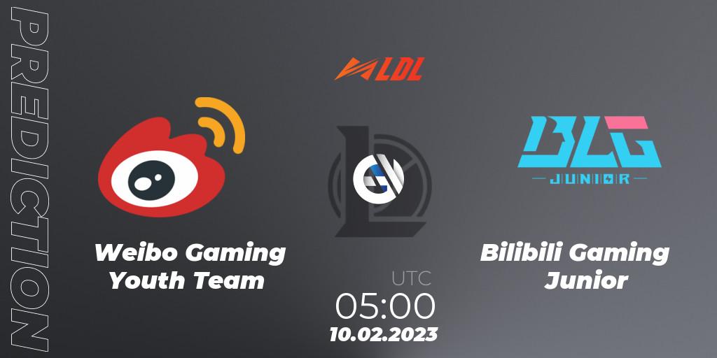Weibo Gaming Youth Team - Bilibili Gaming Junior: Maç tahminleri. 10.02.23, LoL, LDL 2023 - Swiss Stage