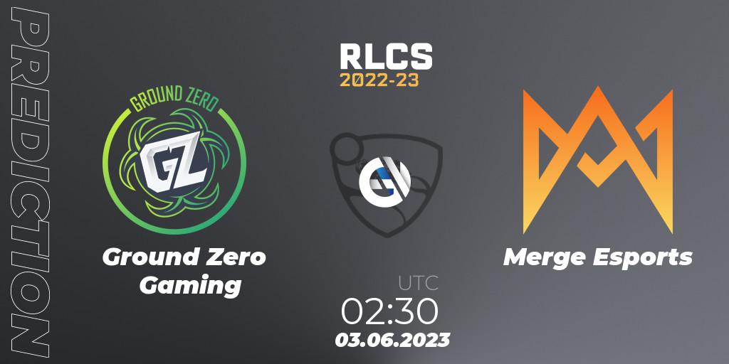 Ground Zero Gaming - Merge Esports: Maç tahminleri. 03.06.2023 at 02:30, Rocket League, RLCS 2022-23 - Spring: Oceania Regional 3 - Spring Invitational