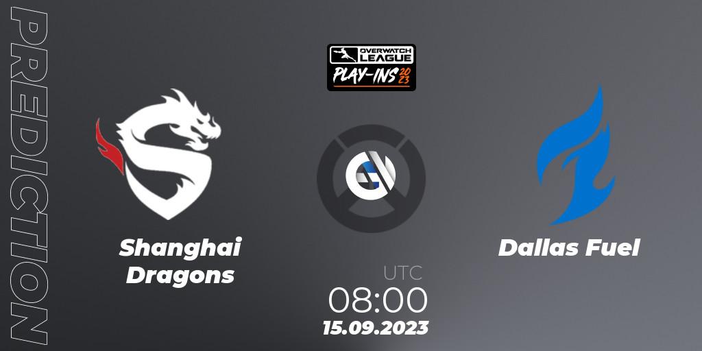 Shanghai Dragons - Dallas Fuel: Maç tahminleri. 15.09.2023 at 08:00, Overwatch, Overwatch League 2023 - Play-Ins