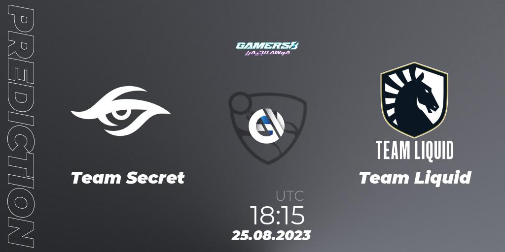Team Secret - Team Liquid: Maç tahminleri. 25.08.2023 at 18:15, Rocket League, Gamers8 2023