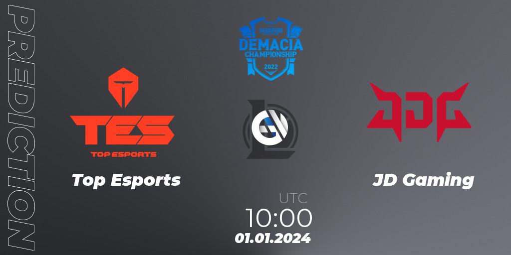 Top Esports - JD Gaming: Maç tahminleri. 01.01.24, LoL, Demacia Cup 2023 Playoffs