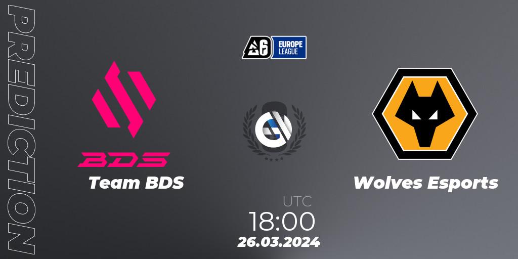 Team BDS - Wolves Esports: Maç tahminleri. 26.03.24, Rainbow Six, Europe League 2024 - Stage 1