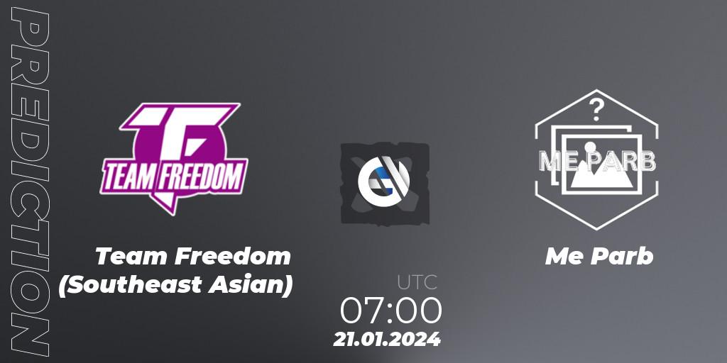 Team Freedom (Southeast Asian) - Me Parb: Maç tahminleri. 21.01.2024 at 07:13, Dota 2, New Year Cup 2024