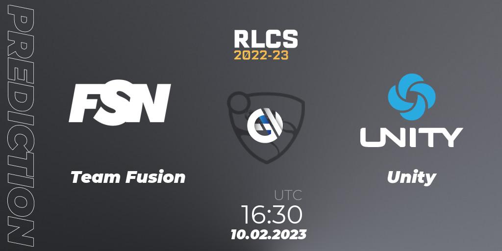 Team Fusion - Unity: Maç tahminleri. 10.02.2023 at 16:30, Rocket League, RLCS 2022-23 - Winter: Sub-Saharan Africa Regional 2 - Winter Cup