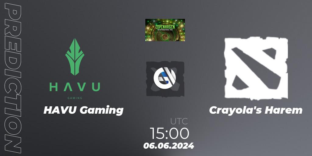 HAVU Gaming - Crayola's Harem: Maç tahminleri. 06.06.2024 at 15:00, Dota 2, The International 2024: Western Europe Open Qualifier #1