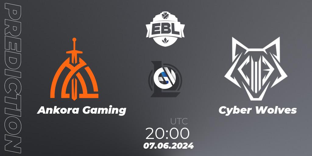 Ankora Gaming - Cyber Wolves: Maç tahminleri. 07.06.2024 at 20:00, LoL, Esports Balkan League Season 15